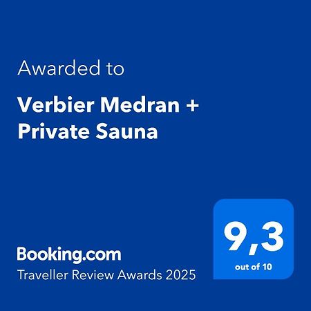 Verbier Medran + Private Sauna Ngoại thất bức ảnh